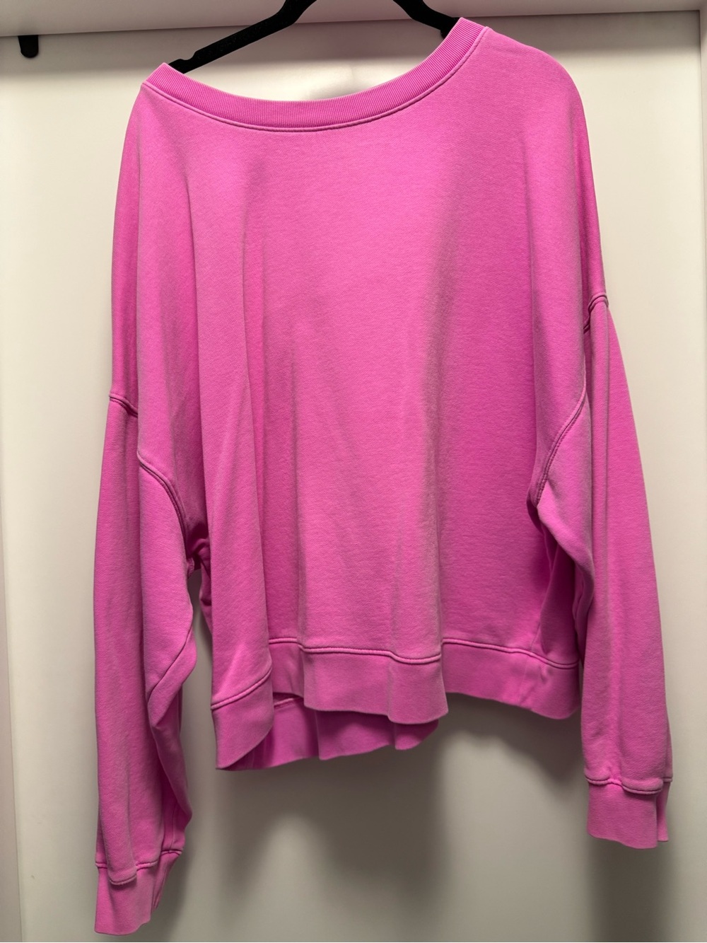 GAP Hot Pink Boxy Crewneck Sweatshirt